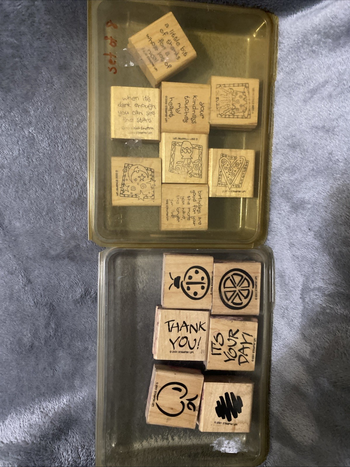 Stamping Up, Stamps For Cards,lot Of 14