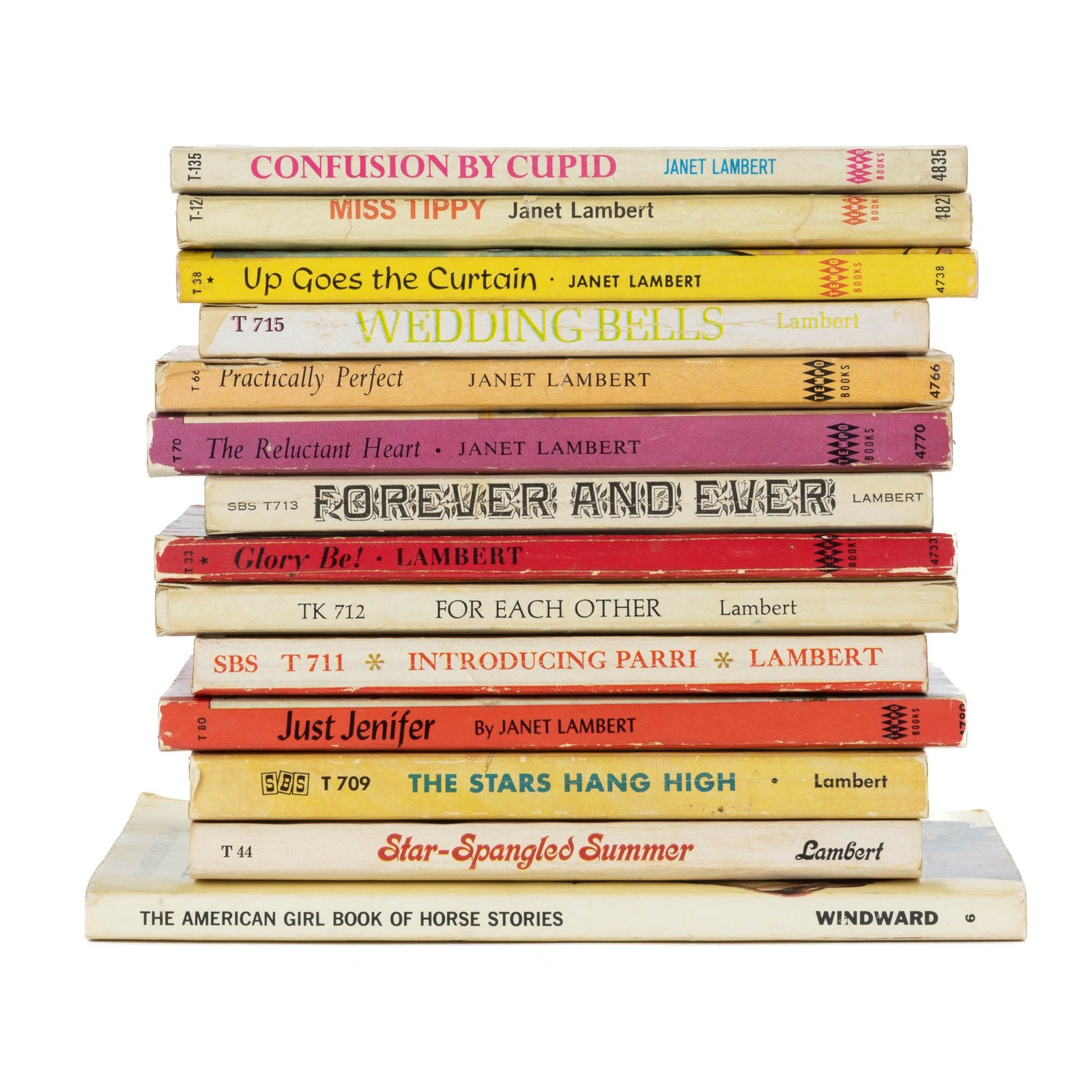 Collection of 14 Janet Lambert Girl Series Books – First edition – Paperback