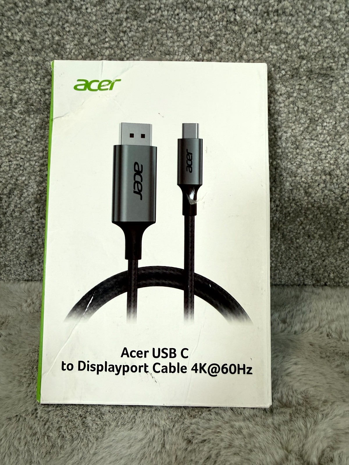 Acer OCB246 USB-C to Displayport Audio/Video Cable 4K 60Hz Aluminum Shell 6.6 ft