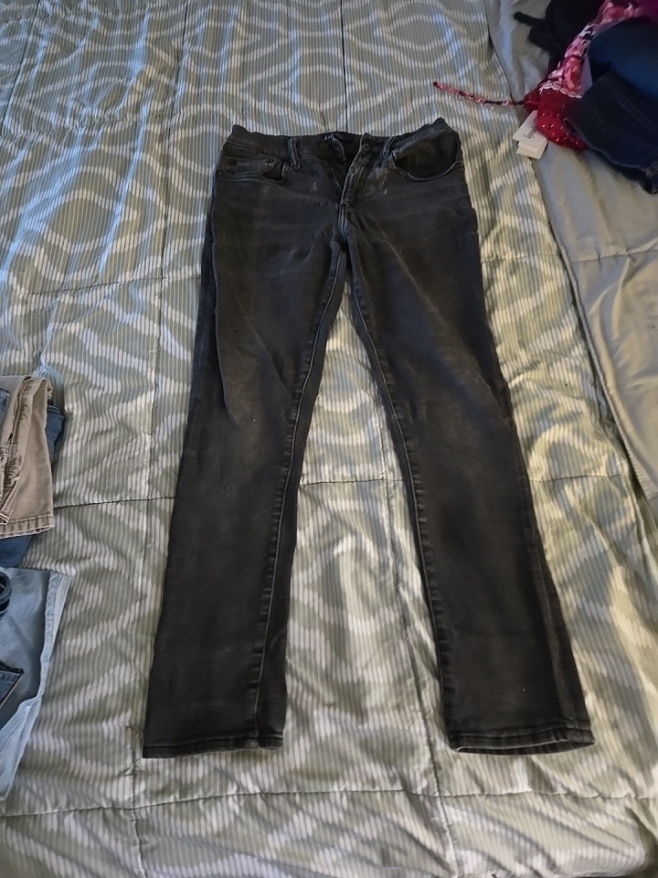 GAP 1969 Women's Size 29x30 Faded Black Low Rise Stretch Legging Jean B34