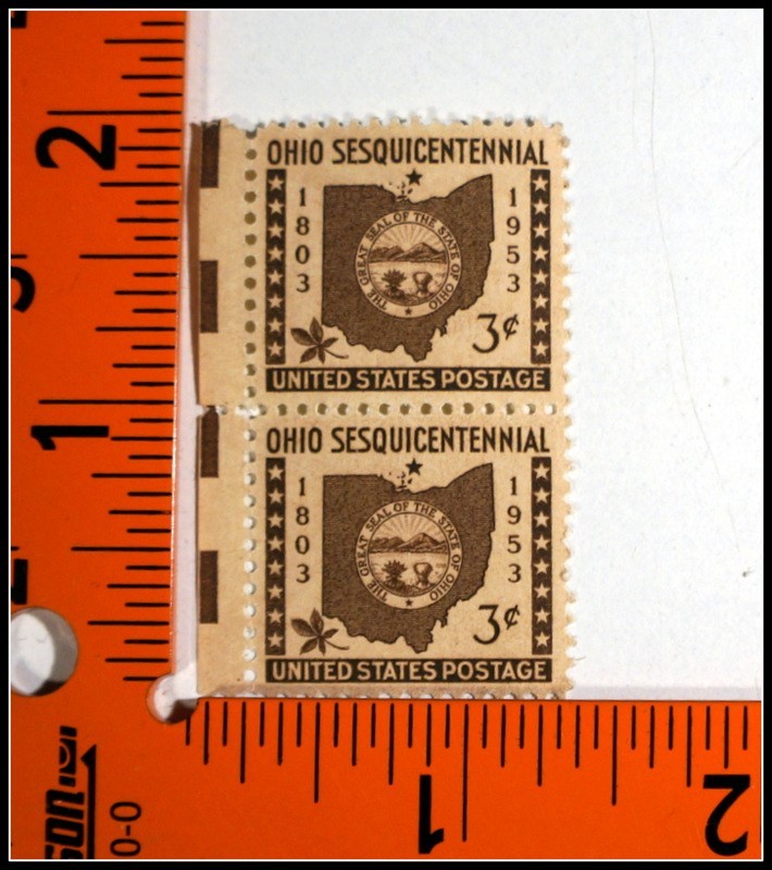953 US Postage Stamp #1018 Ohio Sesquicentennial 150th Anniversary - Unused/MNH