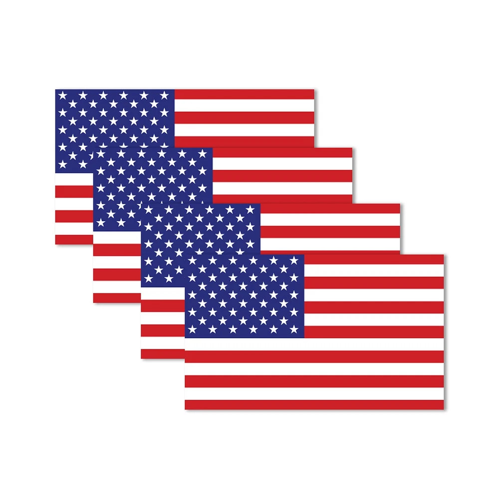 4 Pack 3x5 Decorative Magnets for Cars Trucks Refrigerators Waterproof USA