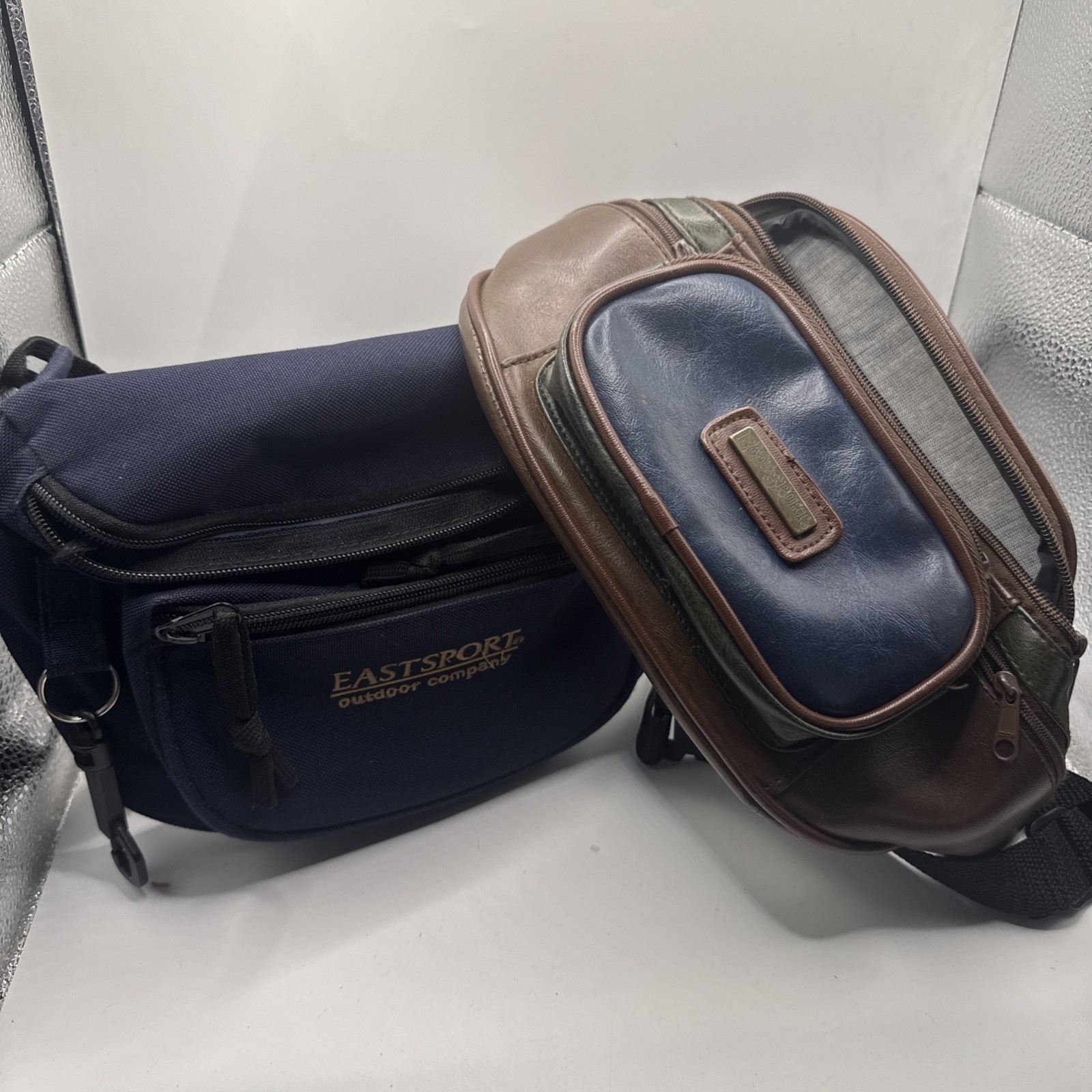 Lot Of 2 Vintage East Sport Fanny Pack Belt Bag Waist Bag