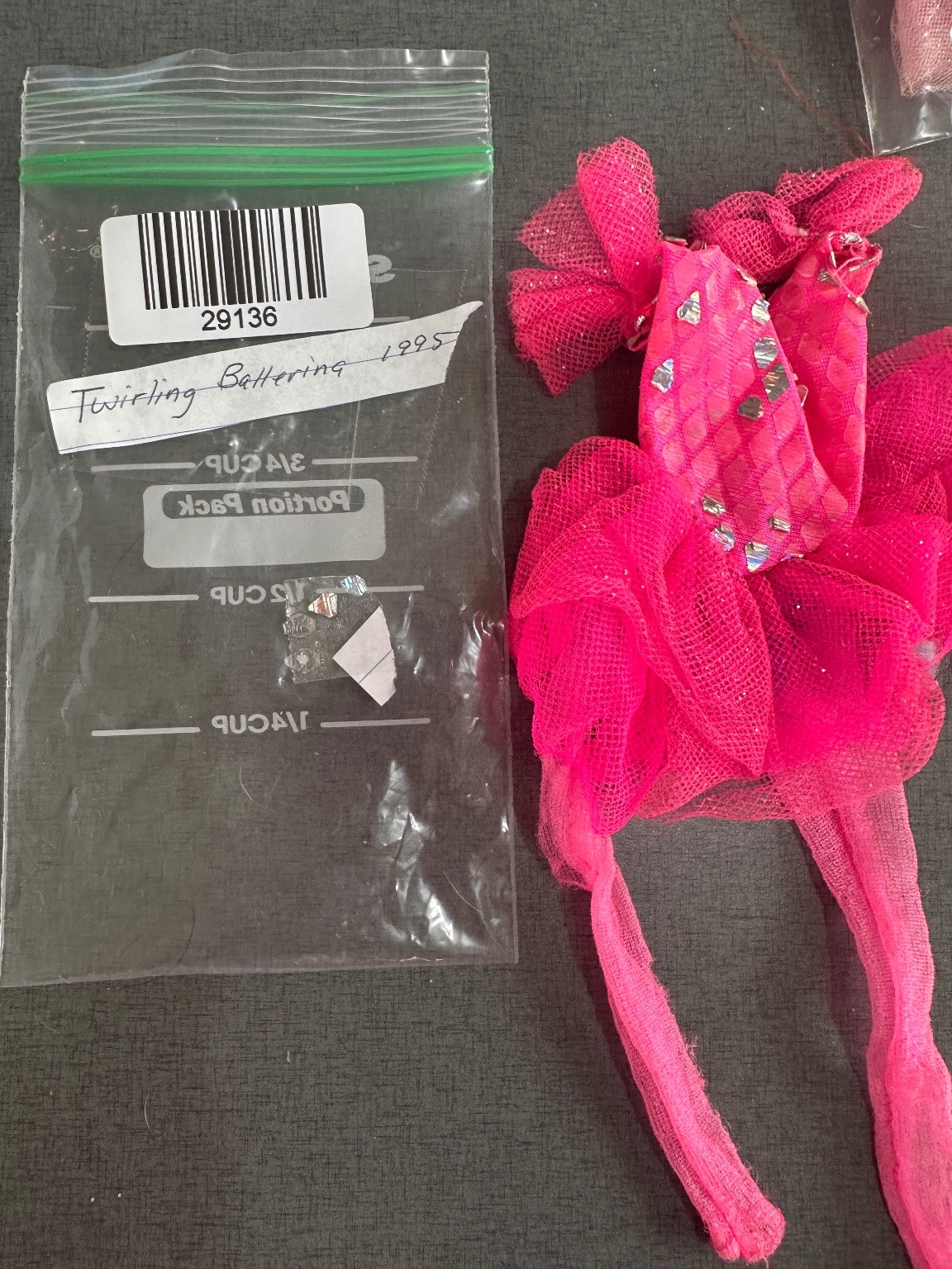 Twirling Ballerina Outfit Hot Pink Mesh 1995 29136