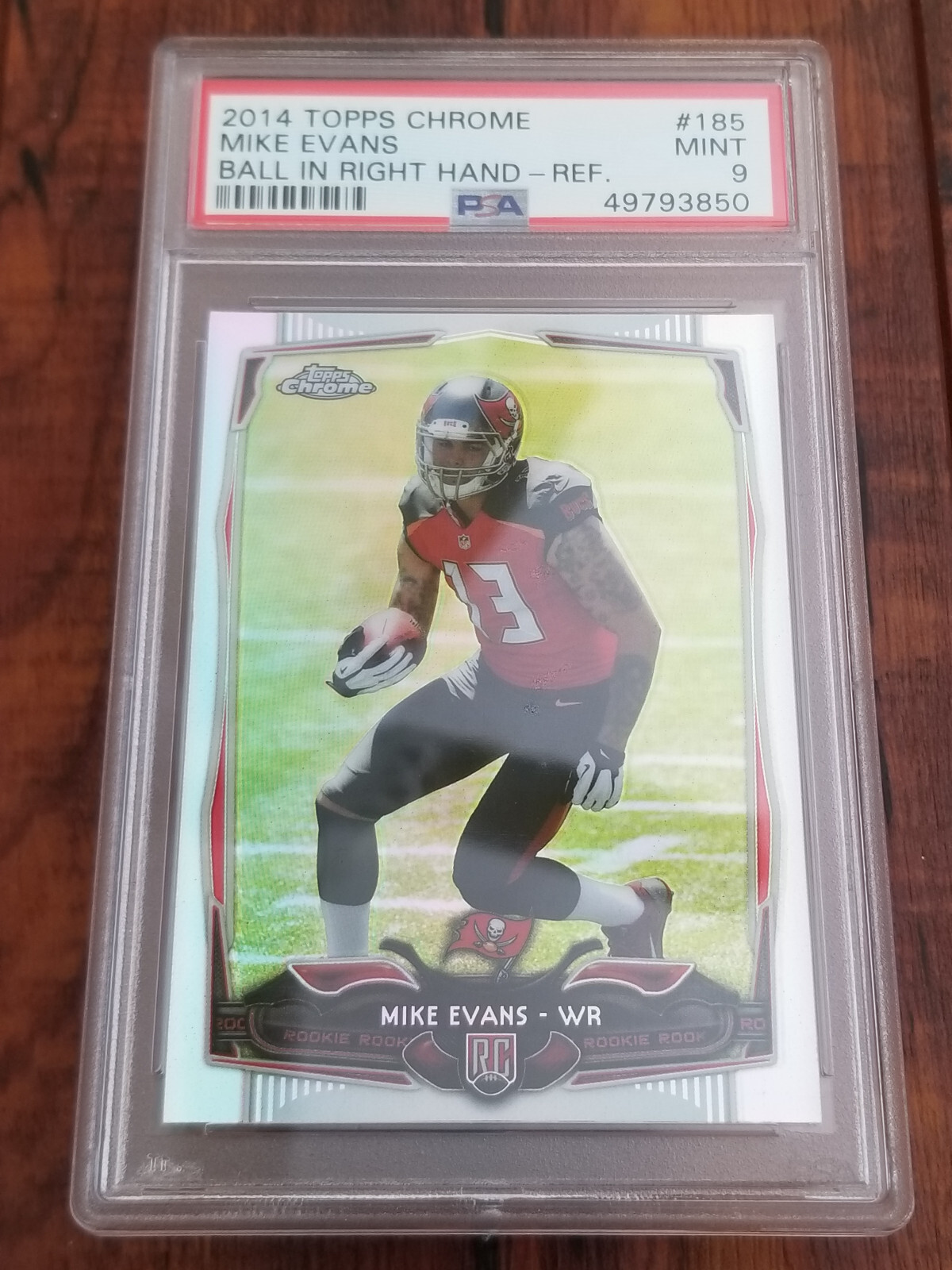 Mike Evans 2014 Topps Chrome Refractor #185 Rookie Card - PSA 9