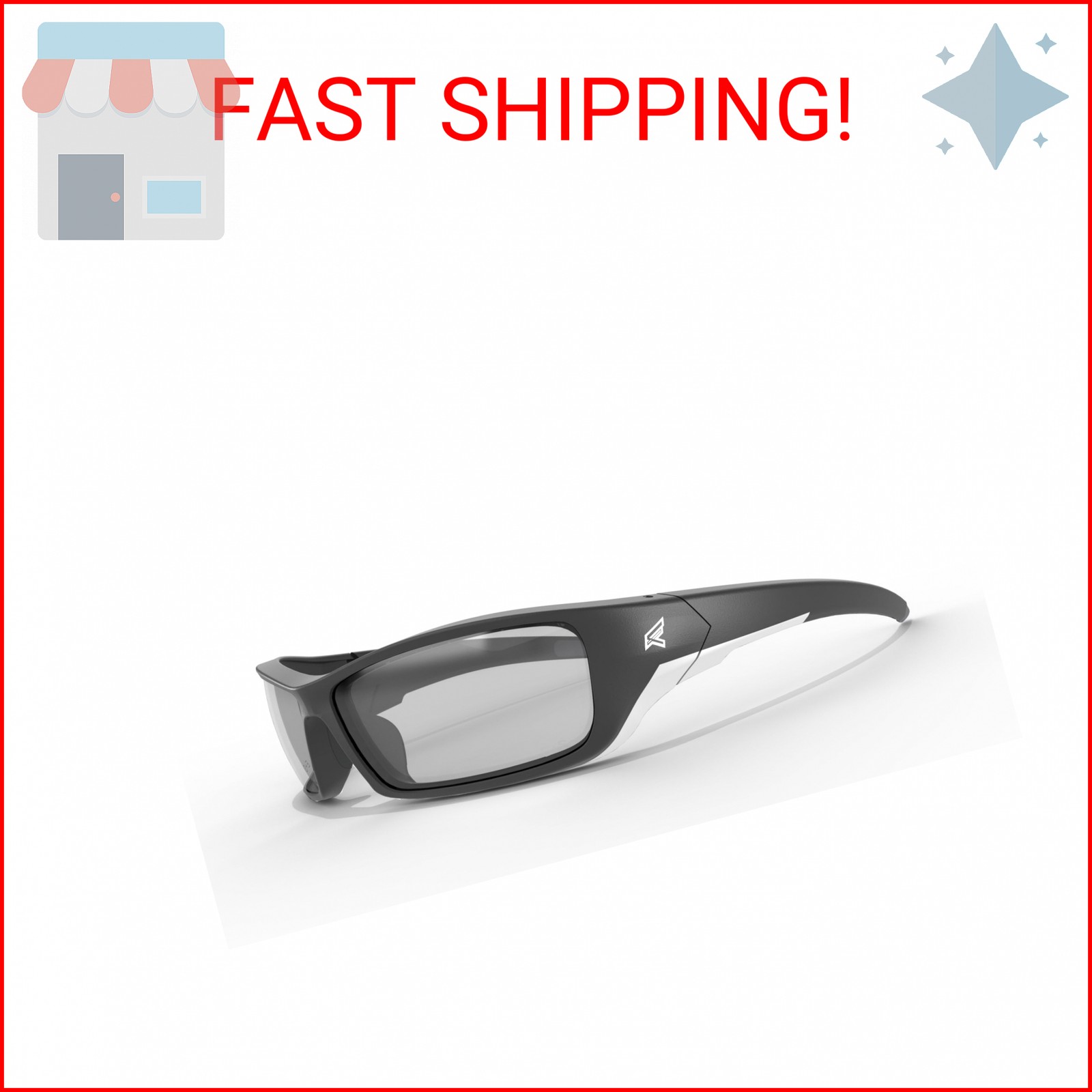 EDGE Reclus Anti-Reflective Lightweight Safety Glasses, High Impact Rated Z87.1+