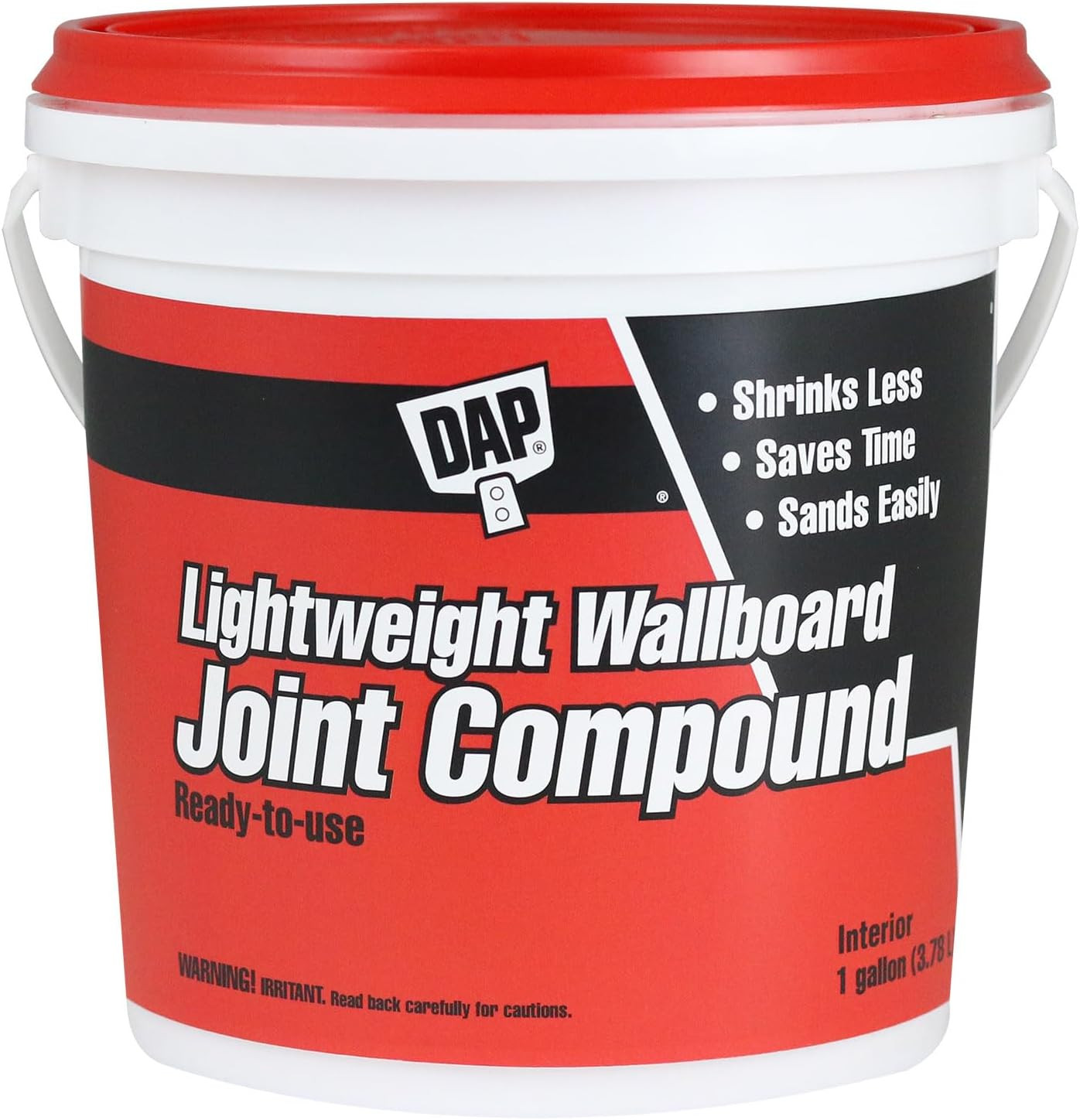 Lightweight Wallboard Joint Compound, White, 1 Gal (7079810114)