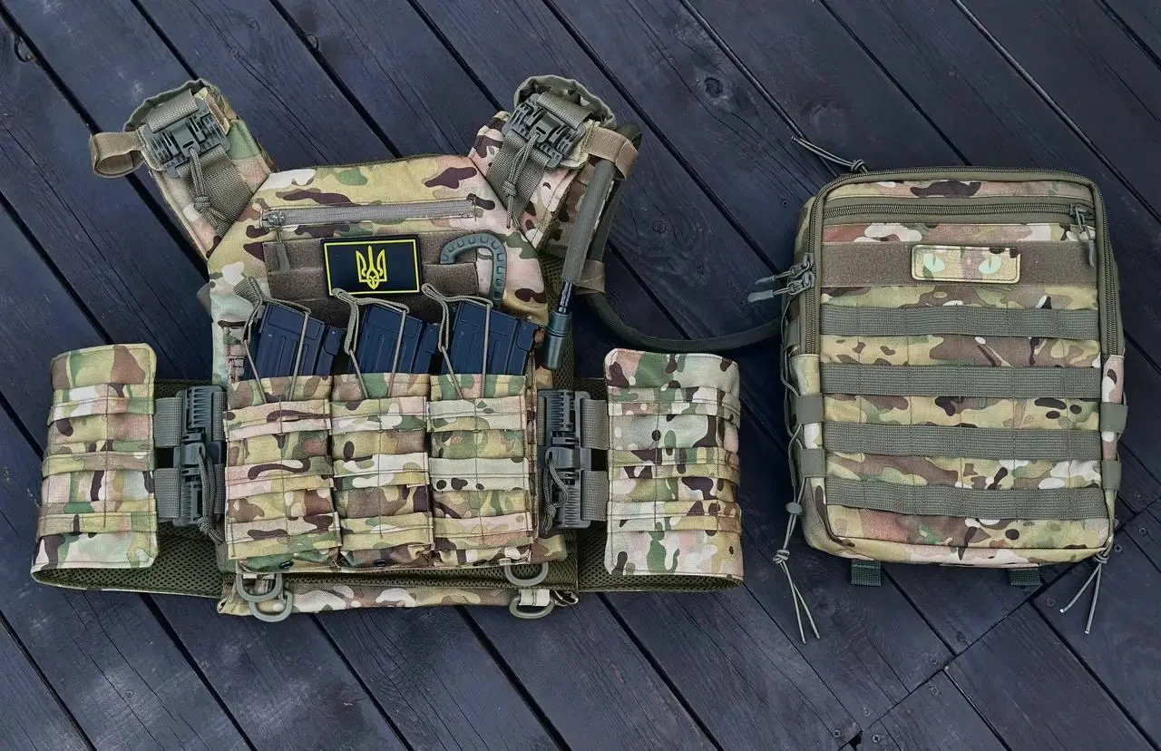 Quick-Release Plate Carrier + Triple Pouch and Backpack Set💛💙