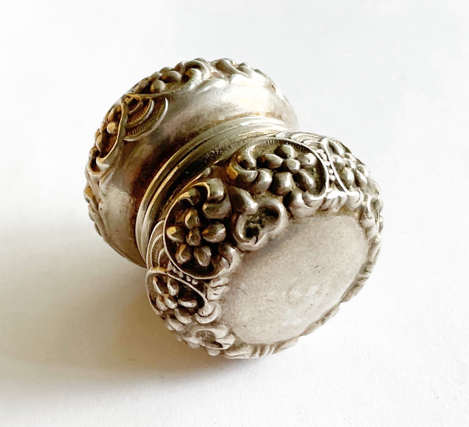Antique Sterling Thimble Holder