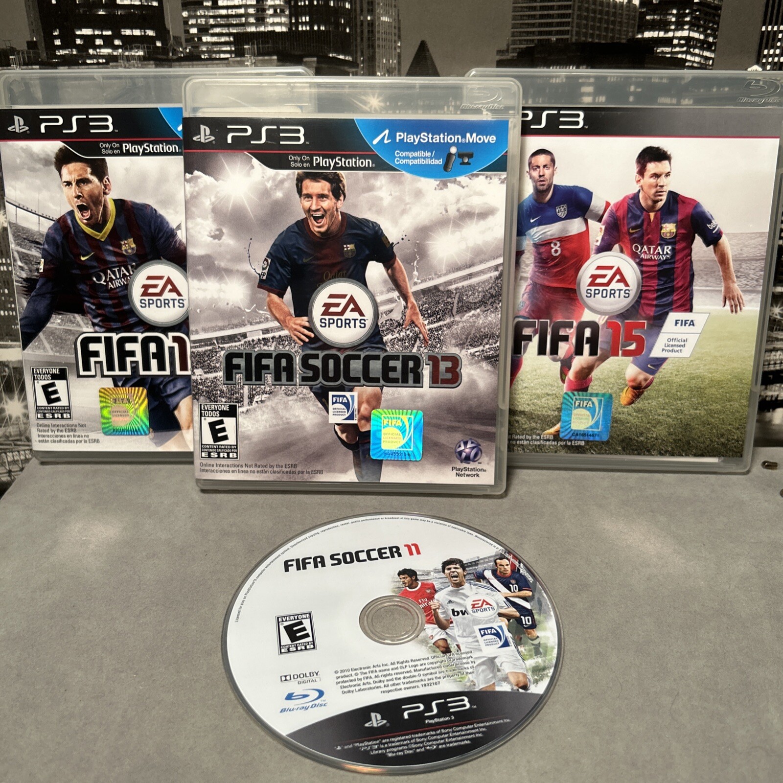ps3 fifa soccer 4 Video Game lot Sony PlayStation 3 Games 11 ~ 13 ~ 14 ~ 15