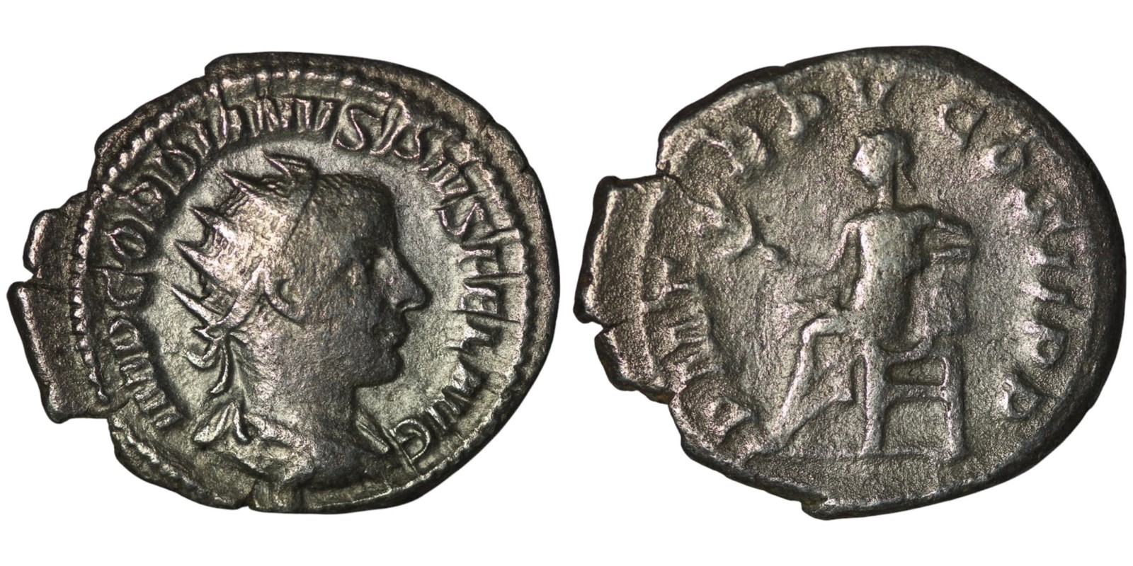 Roman Silver Antoninianus - Rome 238-244 AD  - Gordian III