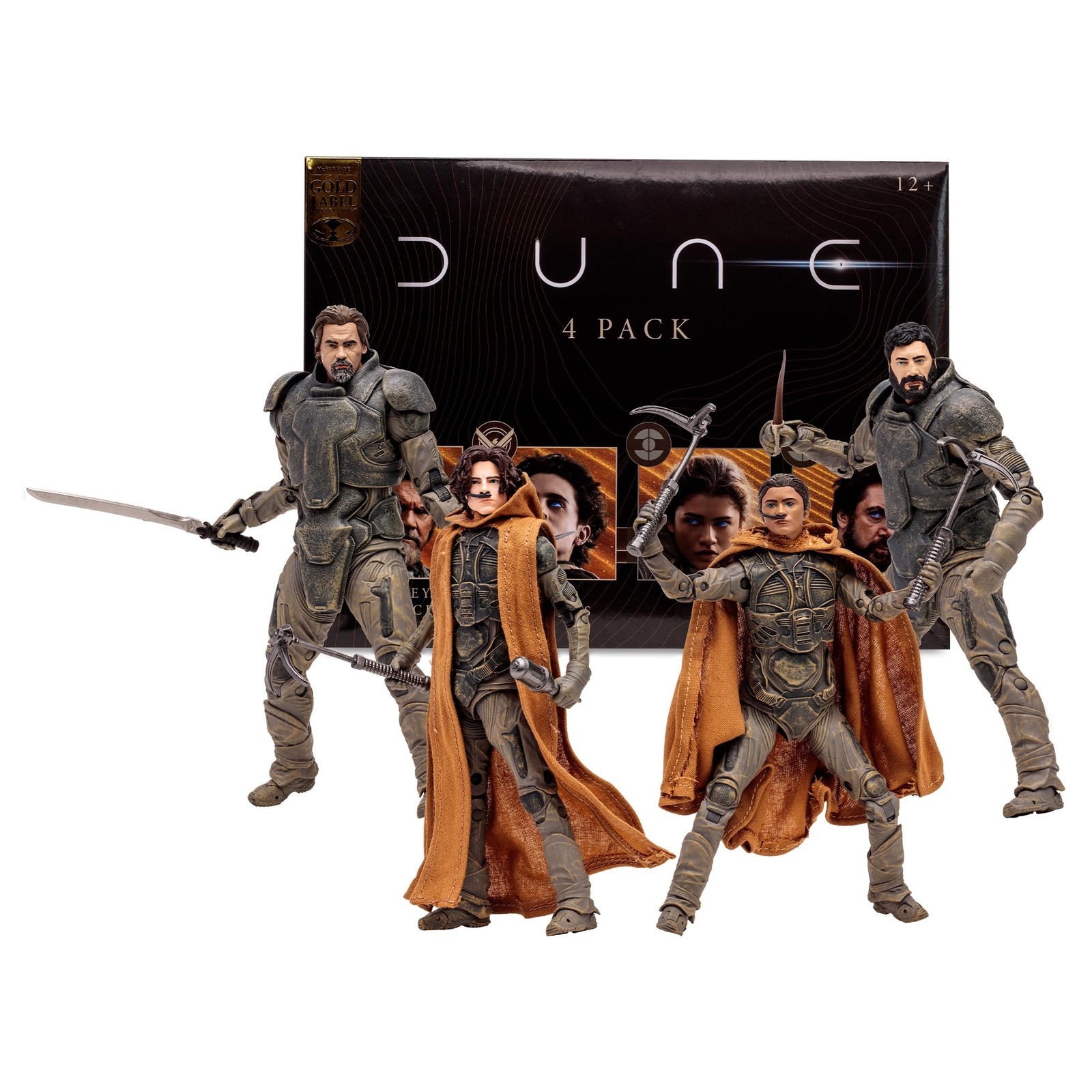 McFarlane Dune Part Two: Gurney, Paul, Chani, Stilgar 4-Pack Action Figure Set