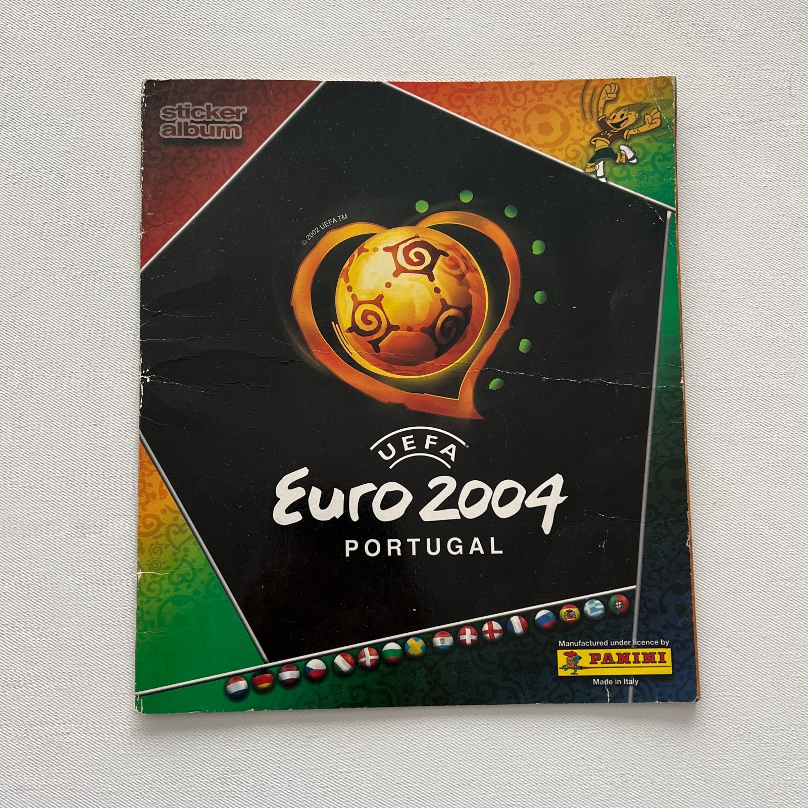 Panini UEFA Euro 2004 Football Sticker Sampling Album Incomplete