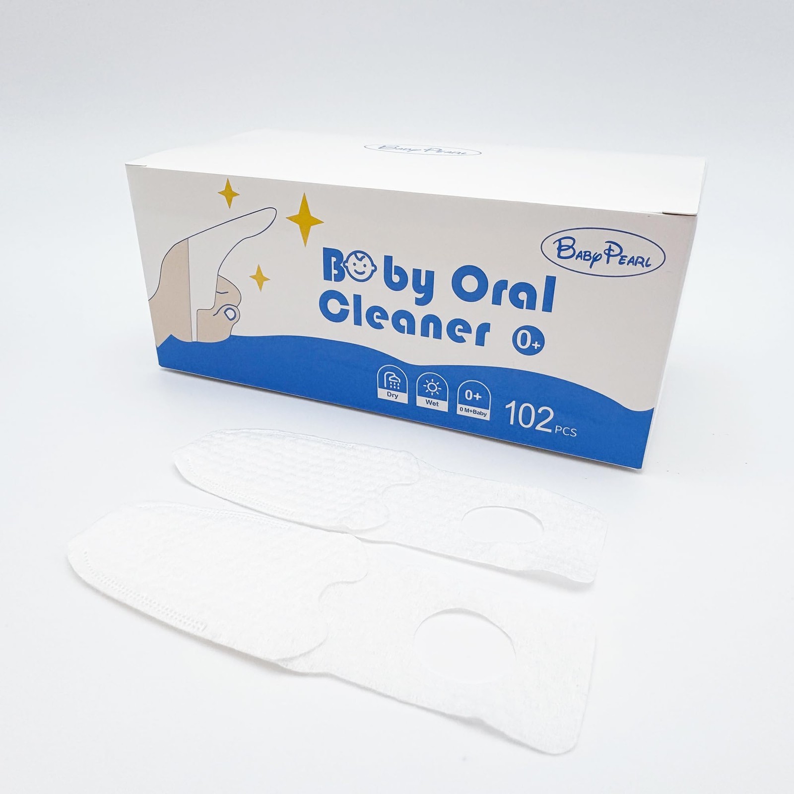 BabyPearl 102PCS Disposable Tongue Cleaner, 1 Count (Pack of 102), White 