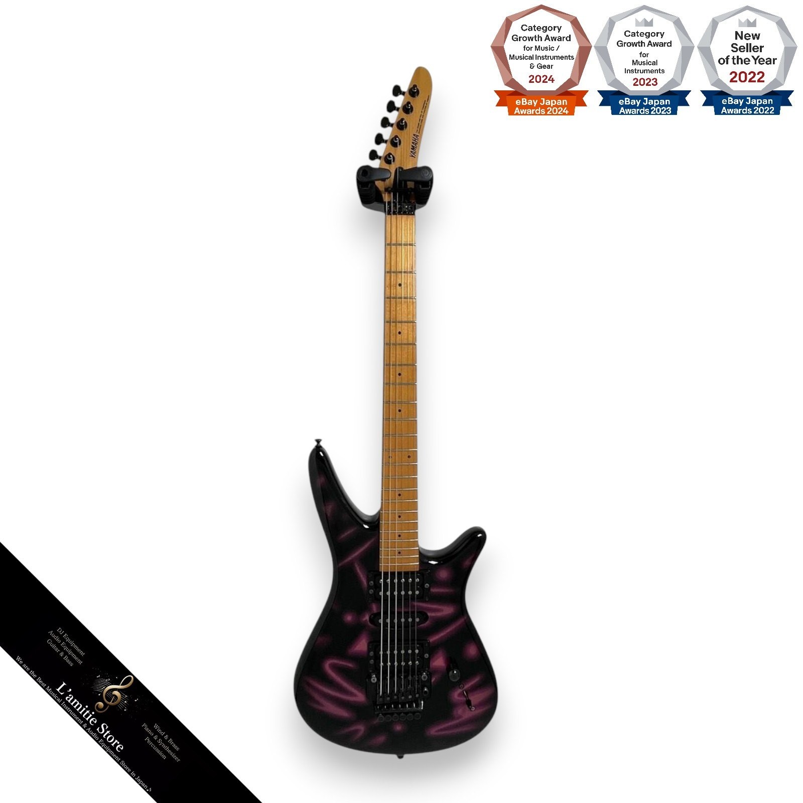 Yamaha MGMII G Electric Guitar Black 648mm Scale 22 Frets Japan
