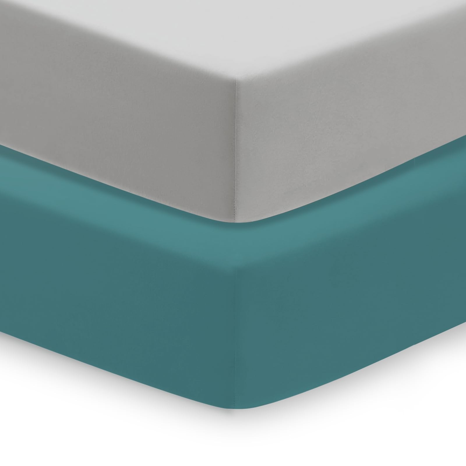 Soft Fitted Baby Crib Toddler Bed Sheets Fits 28x52x8 Inch Mattress 2 PCS