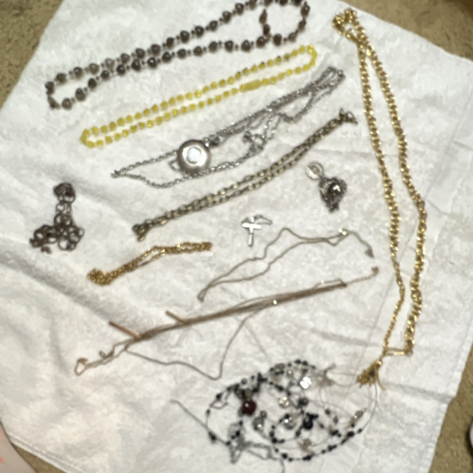 Mixed Jewelry Lot Multicolor Necklaces Bracelets Pendants Chains Beaded Fashion