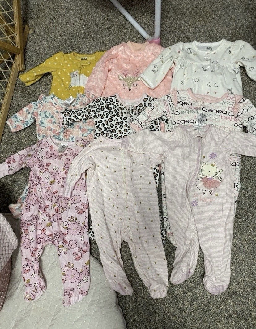 Baby Girl Clothing Lot 0-3 Months 128 Pieces