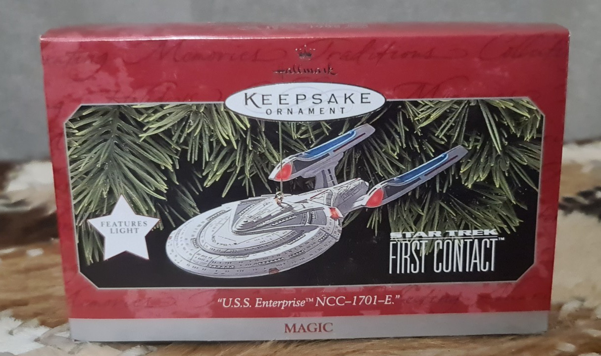 1998 Hallmark Ornament Star Trek U.S.S.Enterprise NCC 1701-E First Contact NIB