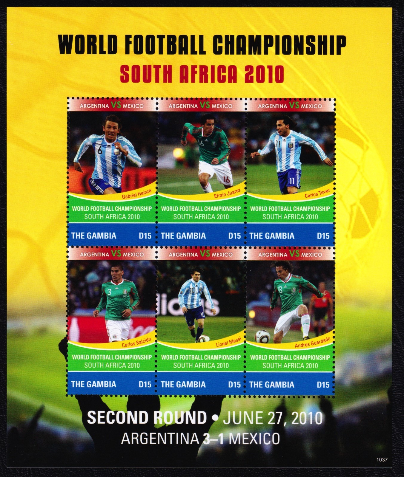 Gambia 2010 World Cup Soccer Championships Mint MNH Miniature Sheet SC 3313