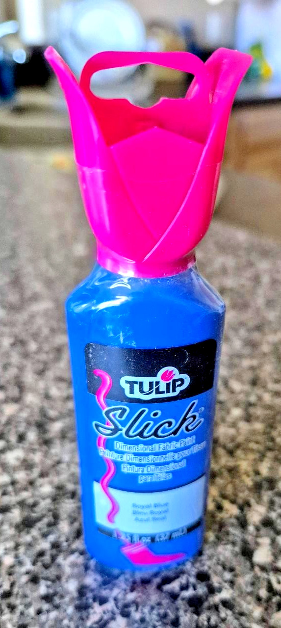 TULIP SLICK FABRIC PAINT - ROYAL BLUE - 1.25 OZ. - NEW