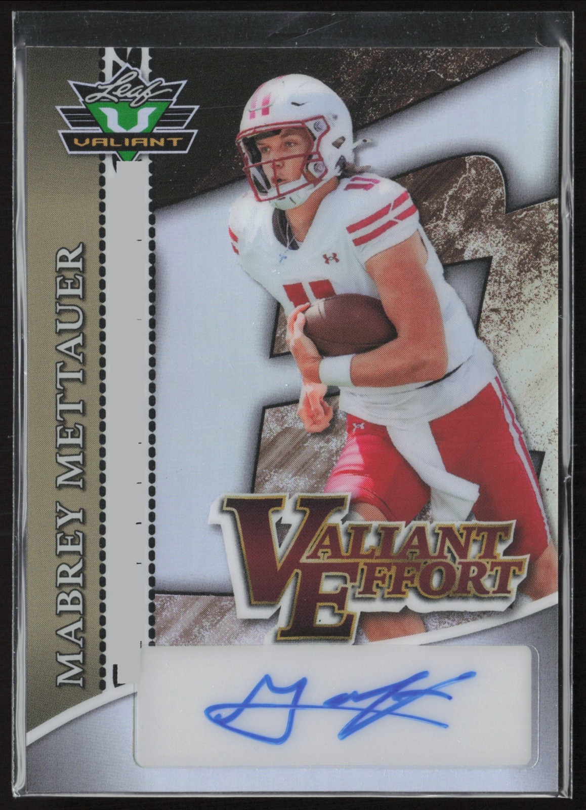 2024 Leaf Eclectic Mabrey Mettauer Valiant Effort Prismatic Silver /10 #VE-MM1