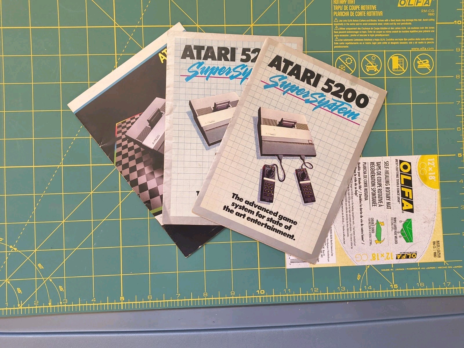 Vintage Atari 5200 Console Super System Owner's Manual Booklet Inserts 1983