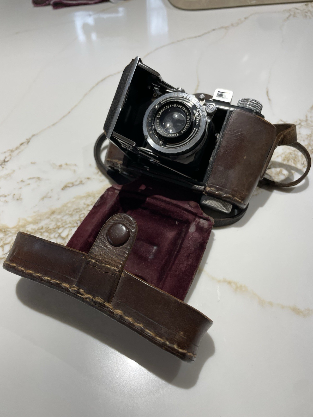 Welta Welti 35mm Folding Camera with Schneider Xenar 1:2.8 F=5cm + 3 Film Rolls