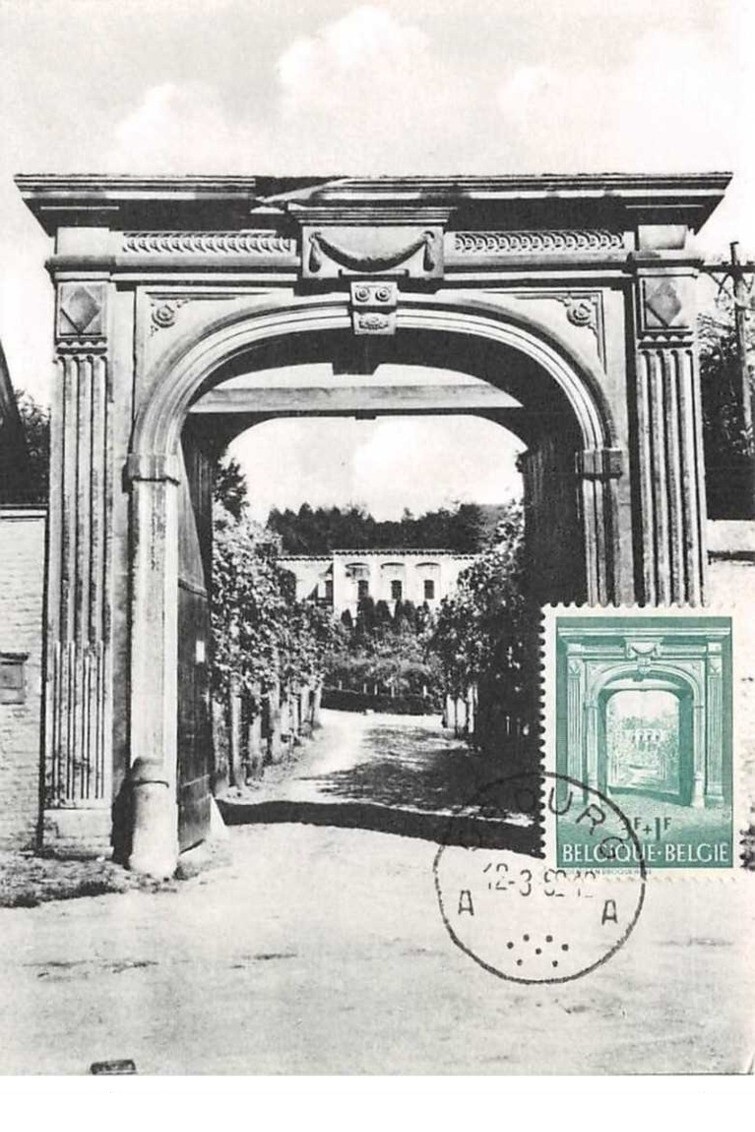 1962 Maximum Card Belgium 102670 Abbey St Denis En Brocqueroie Cancellation