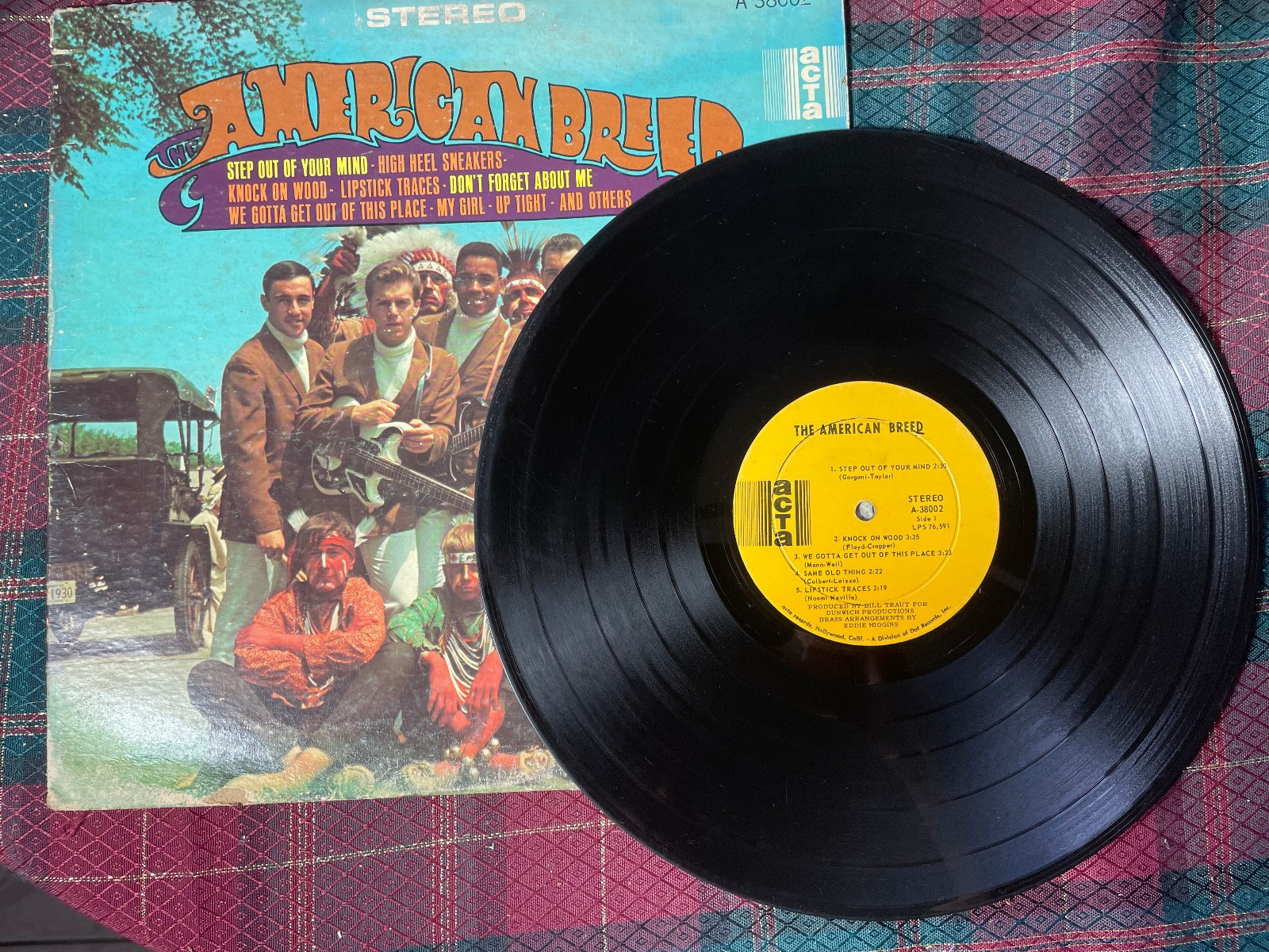 THE AMERICAN BREED: Self Titled LP 1967 Acta A-38002 Vinyl Psychedelic