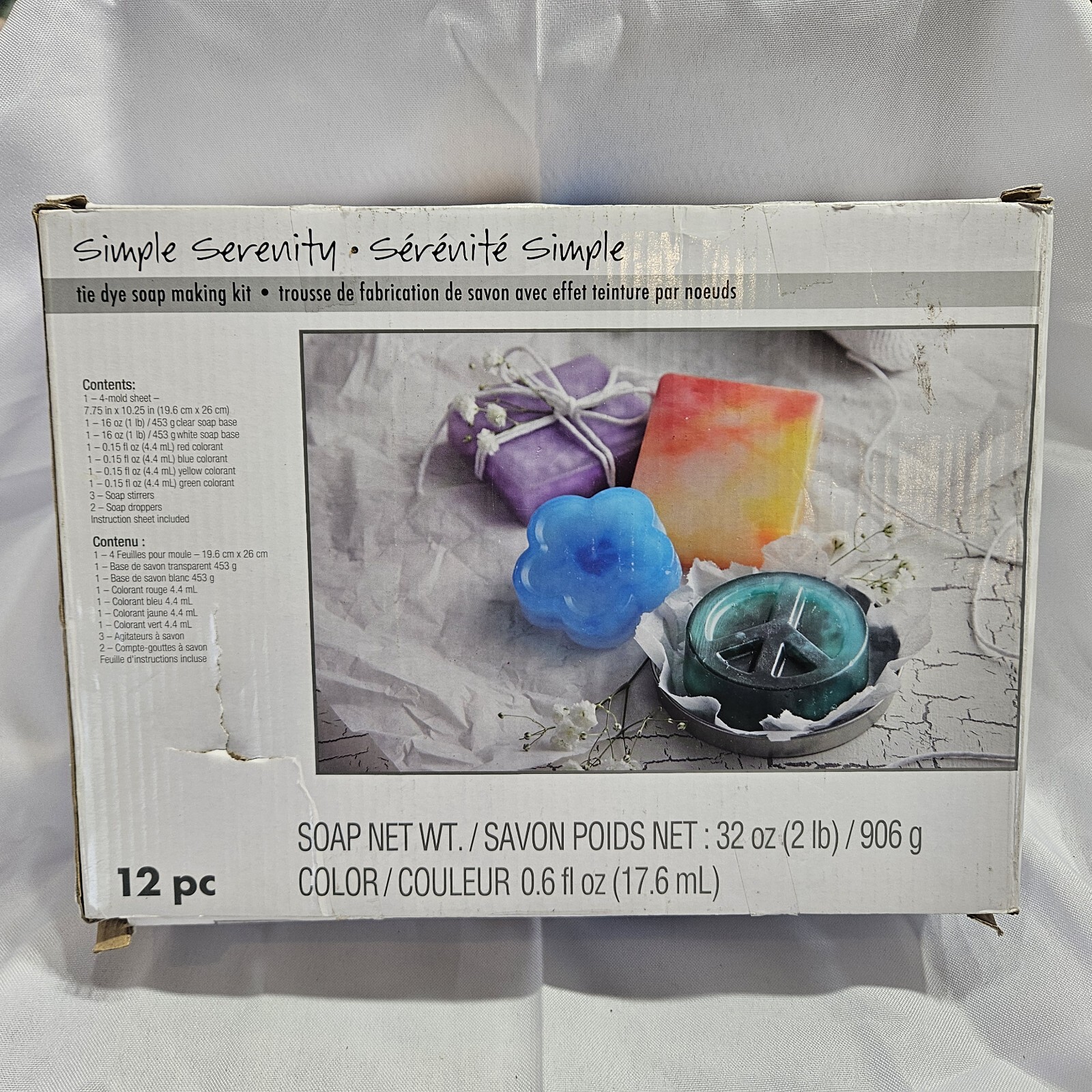 SIMPLE SERENITY TYE DIE SOAP MAKING KIT 12 PIECE Net 32oz (2lb)