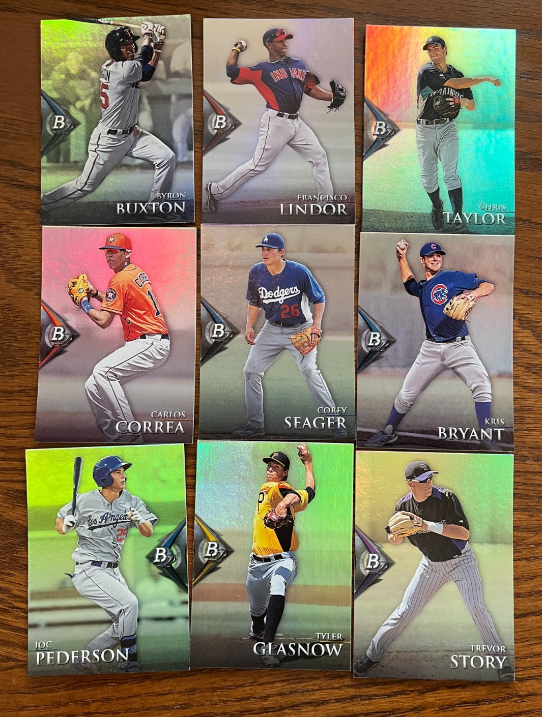 2014 Bowman Platinum Prospects 100-Card Set; Lindor/Buxton/Correa/Bryant