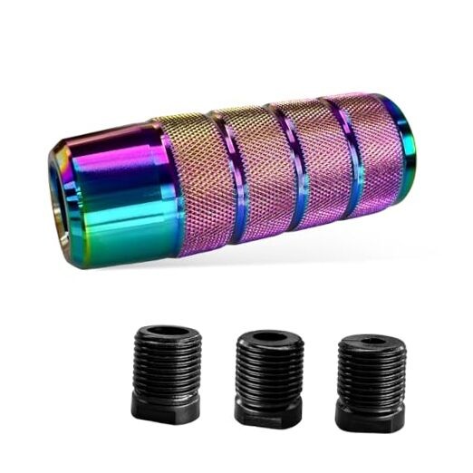  Car Shifter Knob, Aluminum Alloy Cool Car Gear Lever Stick Shifter Colorful