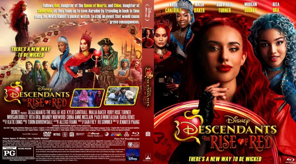 Disney Descendants The Rise of Red BLU Cover/Case (READ DESCRIPTION)