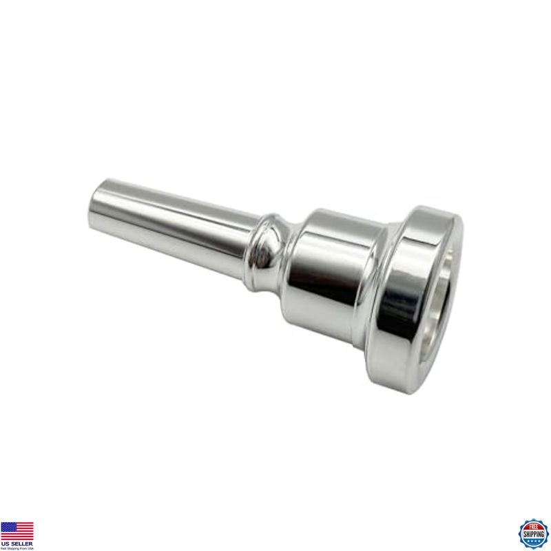 Missmore Silver-Plated Baritone Trombone Mouthpiece - Premium Quality & Fit