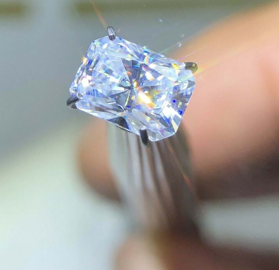 1.CT Natural Blue Diamond  Radiant Cut VVS1 D Grade 1 Free Gift Certified D9