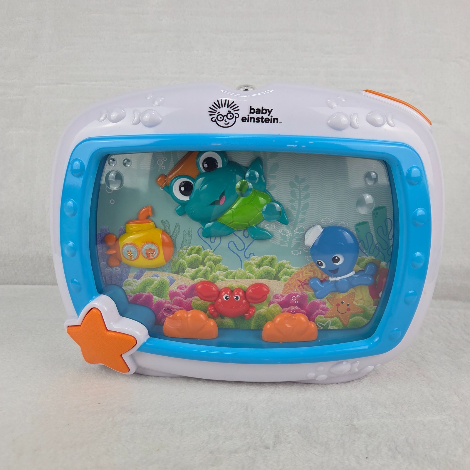 Baby Einstein Sea Dreams Soother Musical Crib Toy Aquarium Tested Working