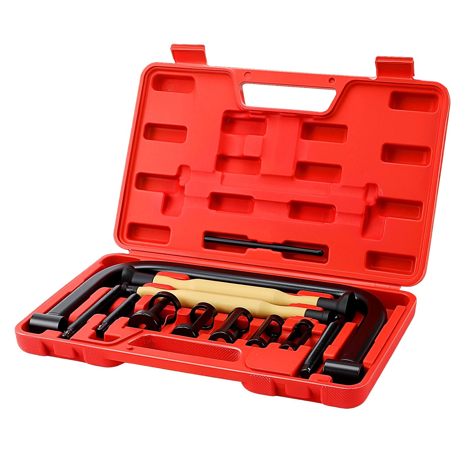 YUENPUN 12 PCS Valve Spring 16mm, 19mm, 23mm, 25mm, 30mm, Black + Red 