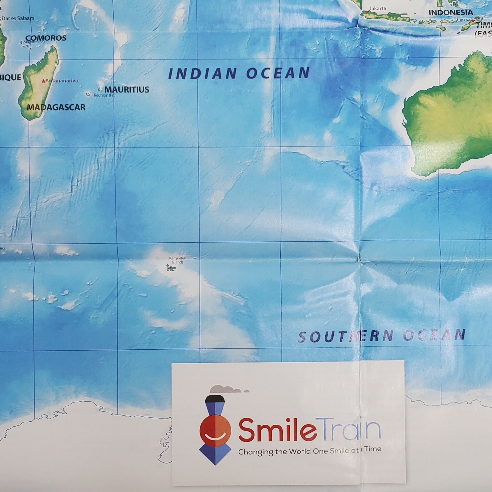 World Map Poster 22x32 Inch Smile Train Promo 