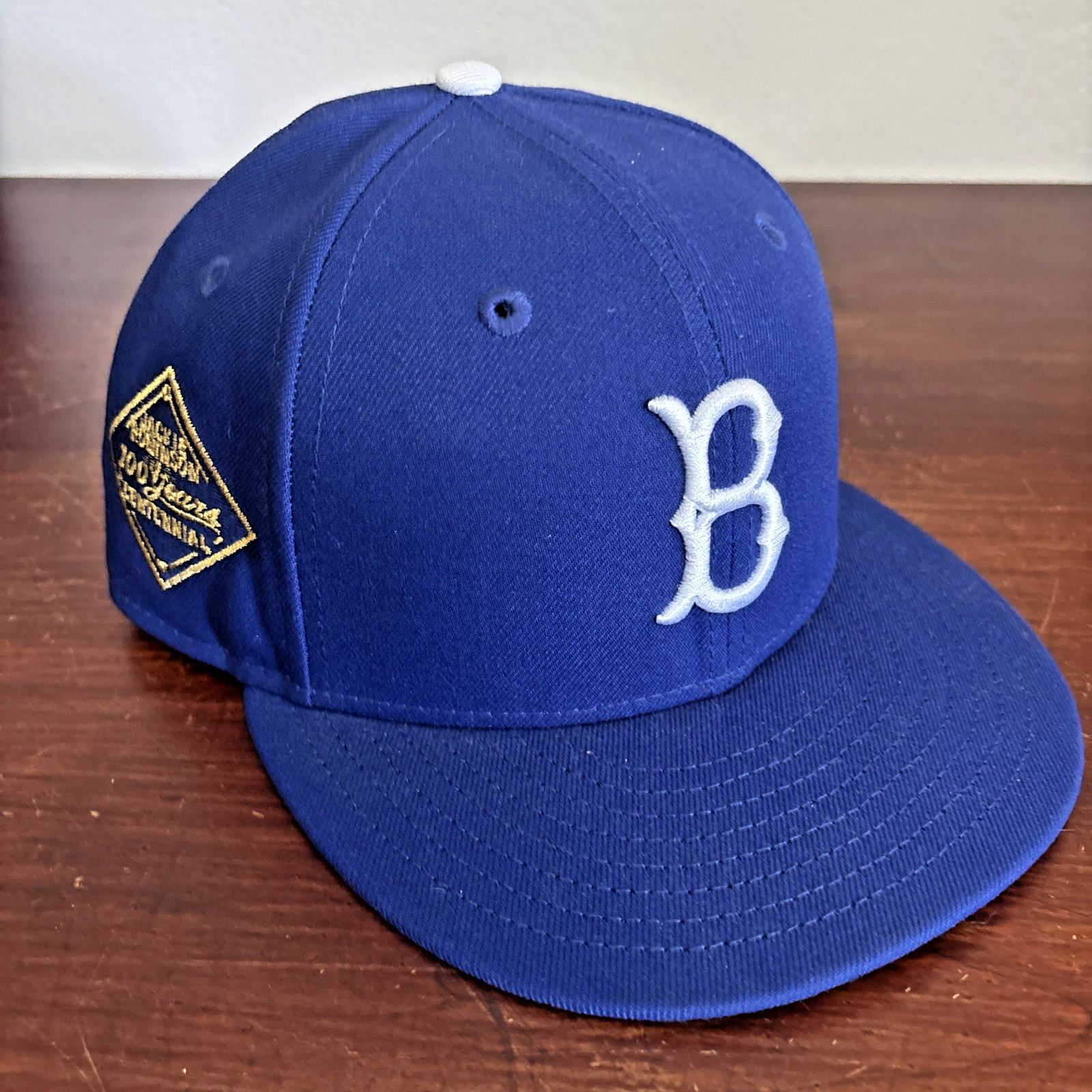 BROOKLYN DODGERS Hat Jackie Robinson 100 Years Blue Cap EUC