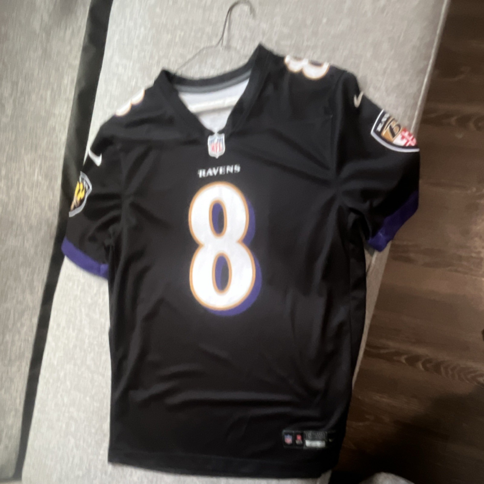 Nike Engineered  Ravens Lamar Jackson #8 NFL Football Jersey 