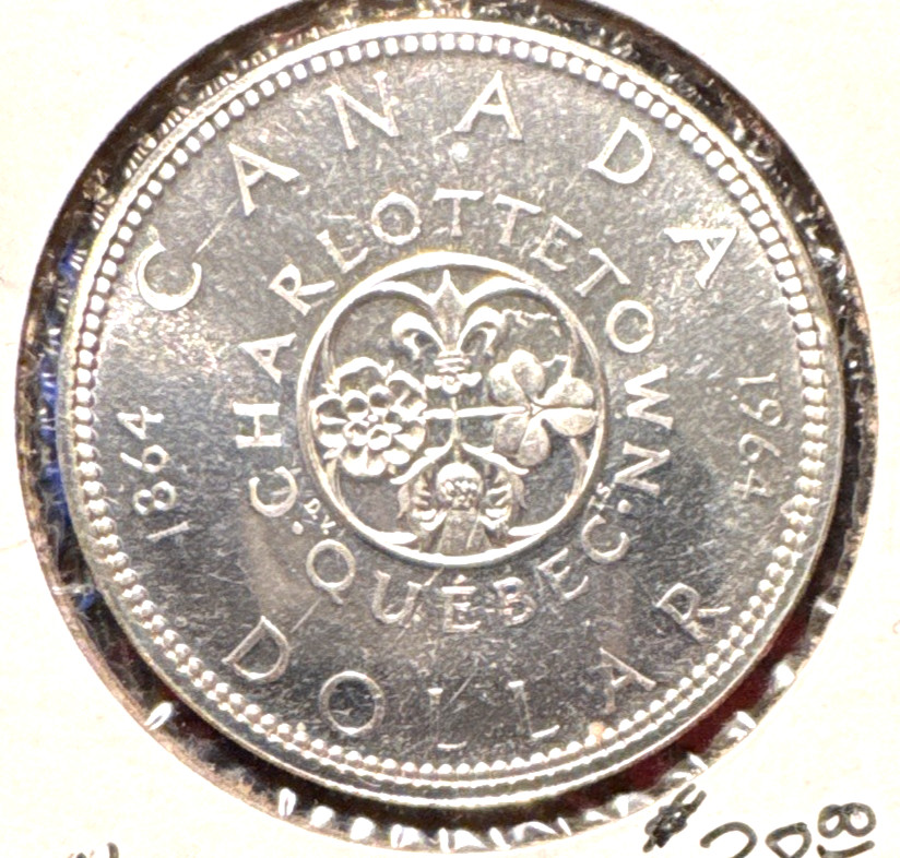 Canada 1964 silver dollar KM choice BU