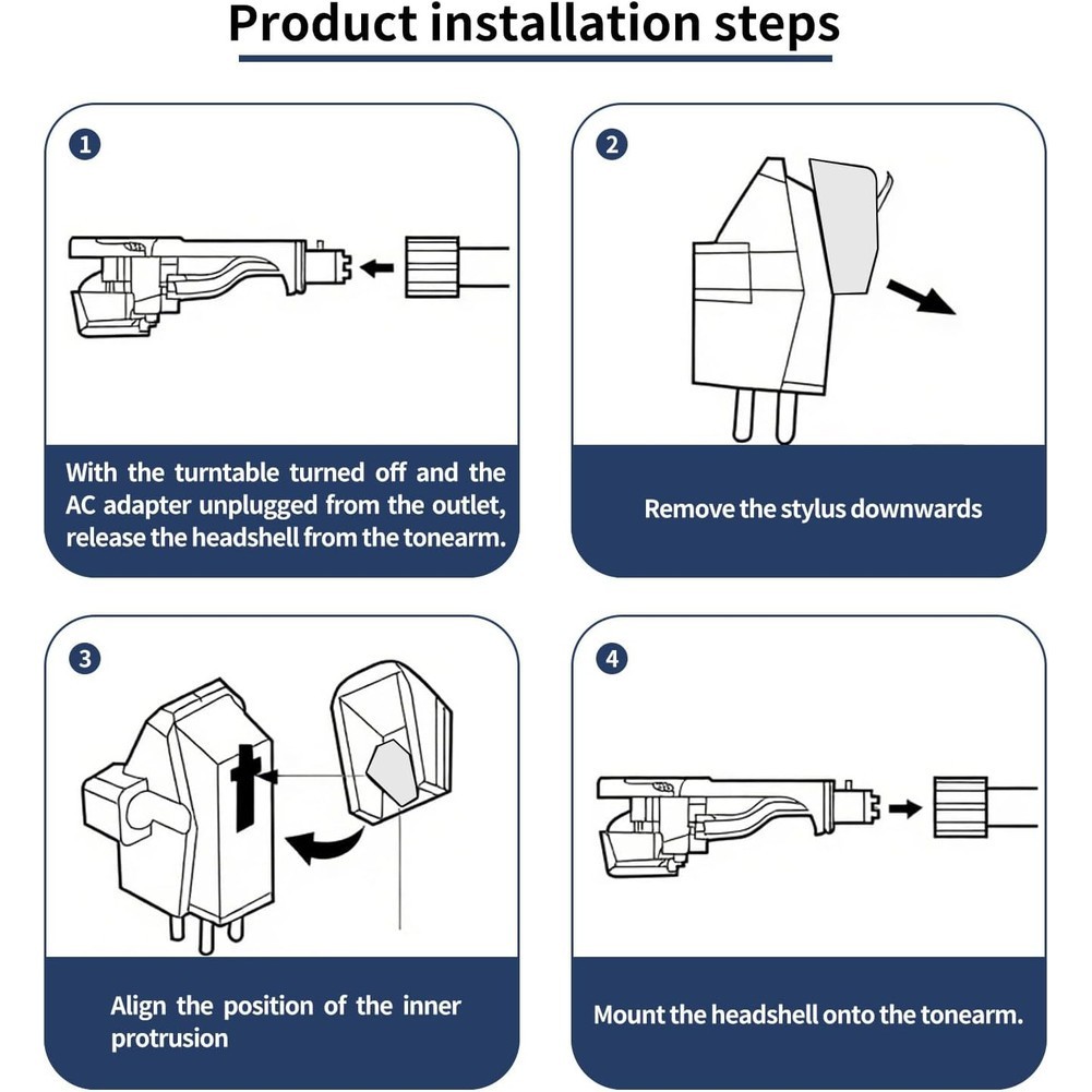 VM95E Replacement Stylus AT-VMN95E Compatible with For Audio-Technica VM95