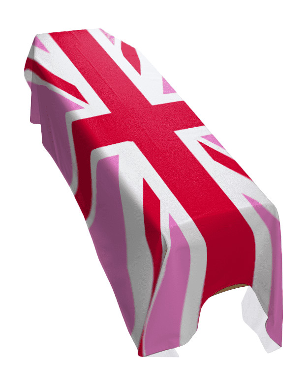 Union Jack Pride Coffin Drape Flag - Premium Quality & Made To Order in UK