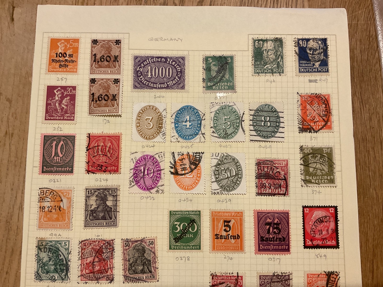 Germany stamps  on 5 page B3233