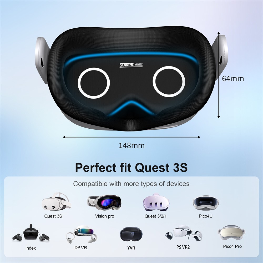 VR Glasses Universal Lens Dust Cover Protective Cover for Meta Quest 3S/3/2 VR