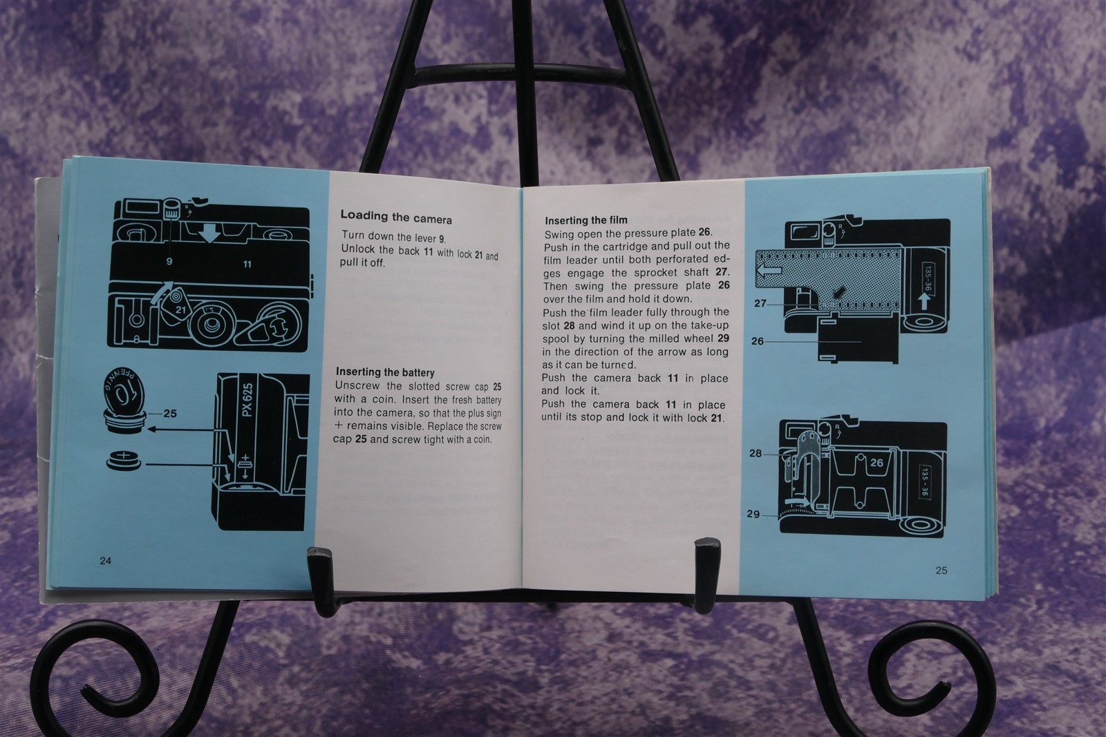 Rollei 35 S, 35 T, and 35 Manual in English, German, French, Spanish, Italian 