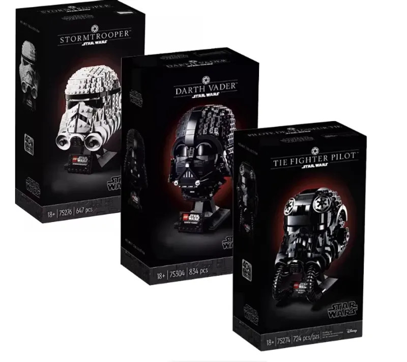 Star Wars Helmets Darth Vader Pilot 75274 , 75276 Building Blocks Set (NO BOX)