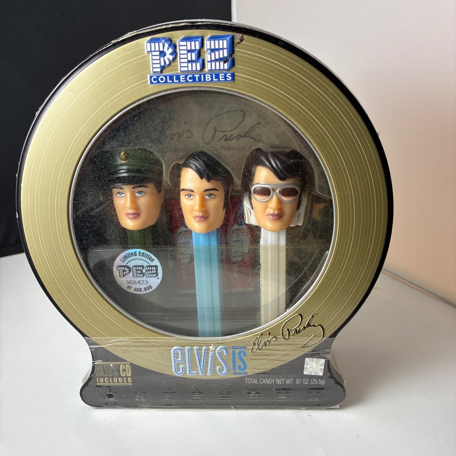 Limited Edition 2007 Elvis Presley PEZ Collectibles Set of 3 Dispensers w/CD NIB