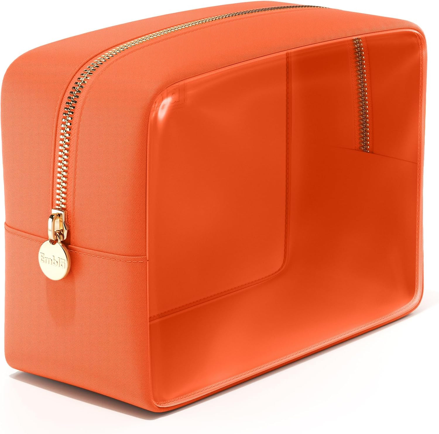 Clear Large Makeup Bag and Waterproof Nylon Travel Toiletry Bag, See Through Cos